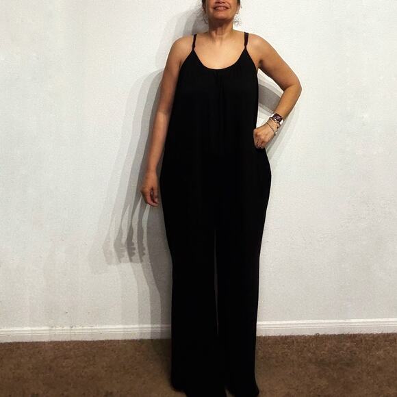Zenana Black Jumpsuit Sz 3X - Picture 1 of 13
